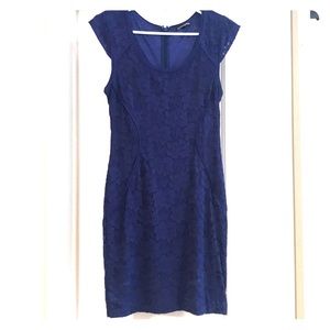 Express Royal Purple Lace Dress